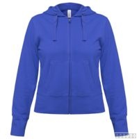 Толстовка женская Hooded Full Zip ярко-синяя