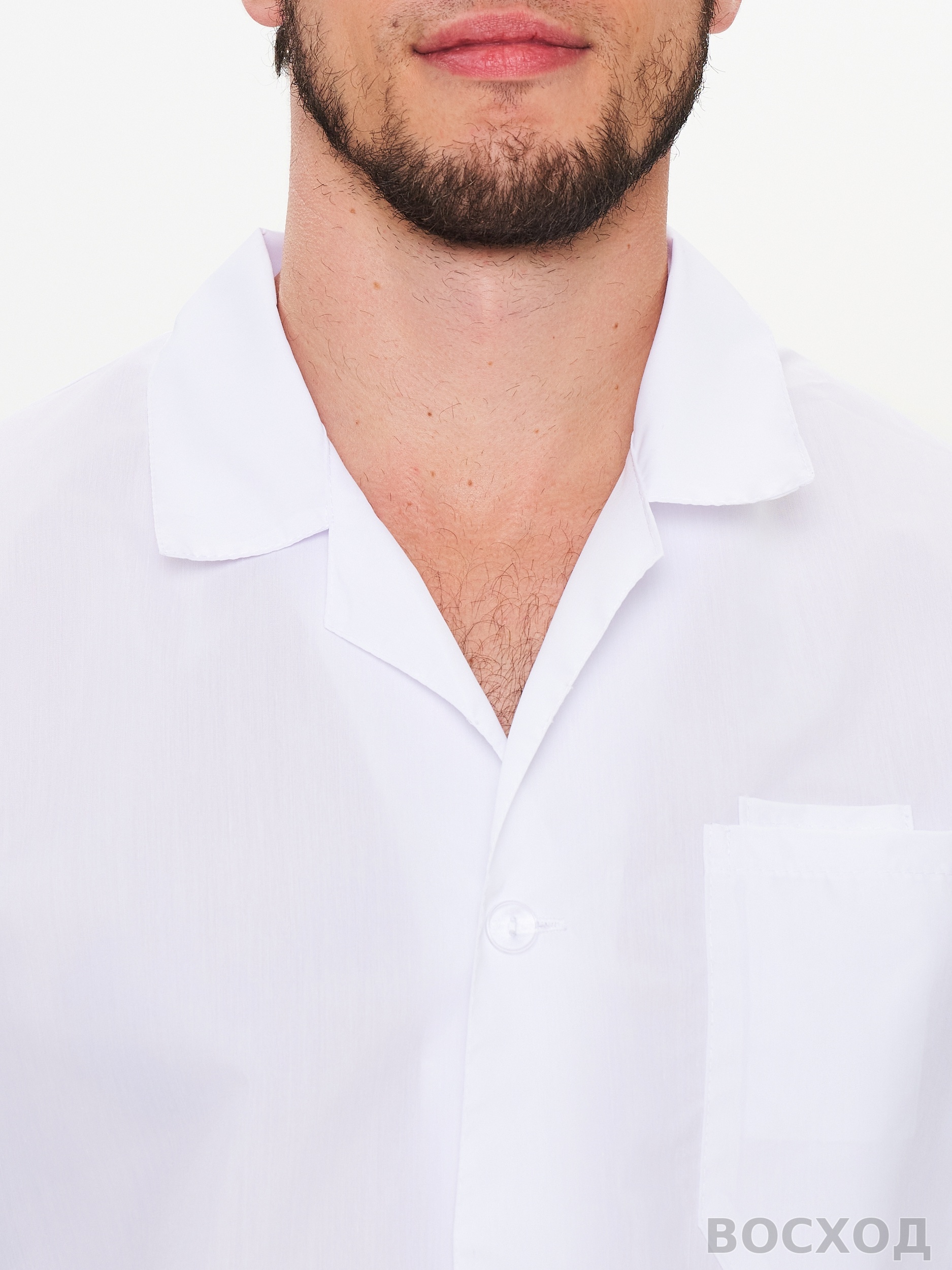 Халат мужской "Символ" белый - изображение 5