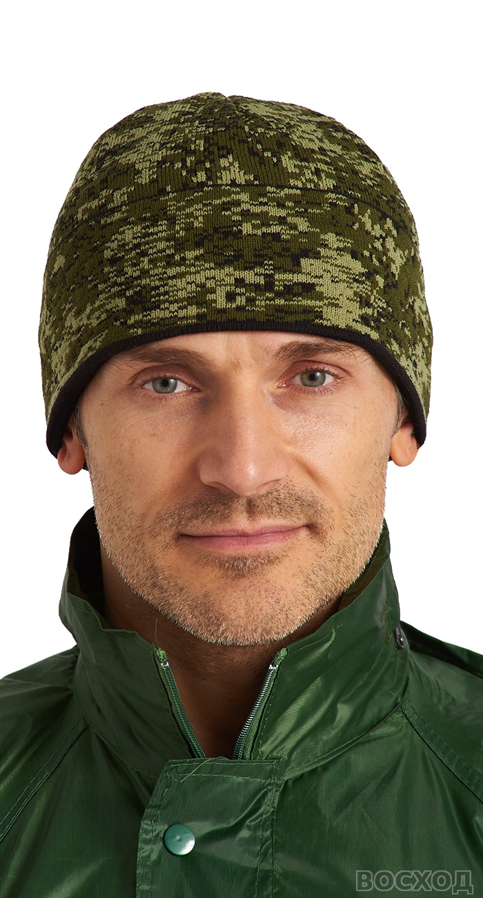 Шапка "цифра" трикотажная на флисе класс 12 - изображение 1